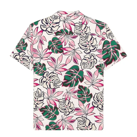 7. NWT SER.O.YA MALIBU SHIRT IN WHITE TROPICAL - Picture 2 of 6